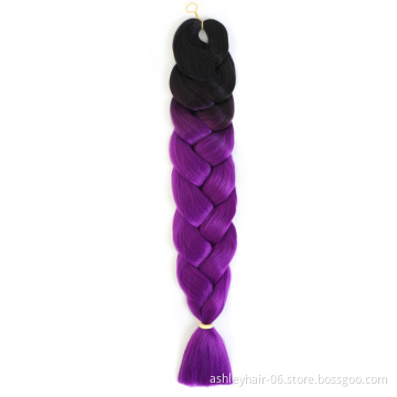 32 Inch 165G High Temperature Fiber Two Tone Color Synthetic Hair Ultra Jumbo Braid